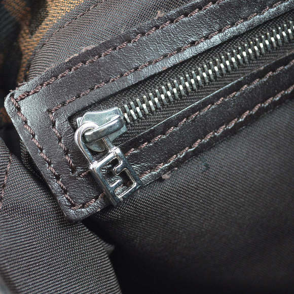 FENDI Brown Zucca Baguette Handbag 112824 - Picture 10 of 10